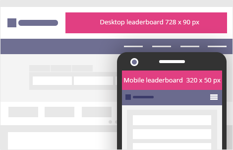 Leaderboard banner advertisement example
